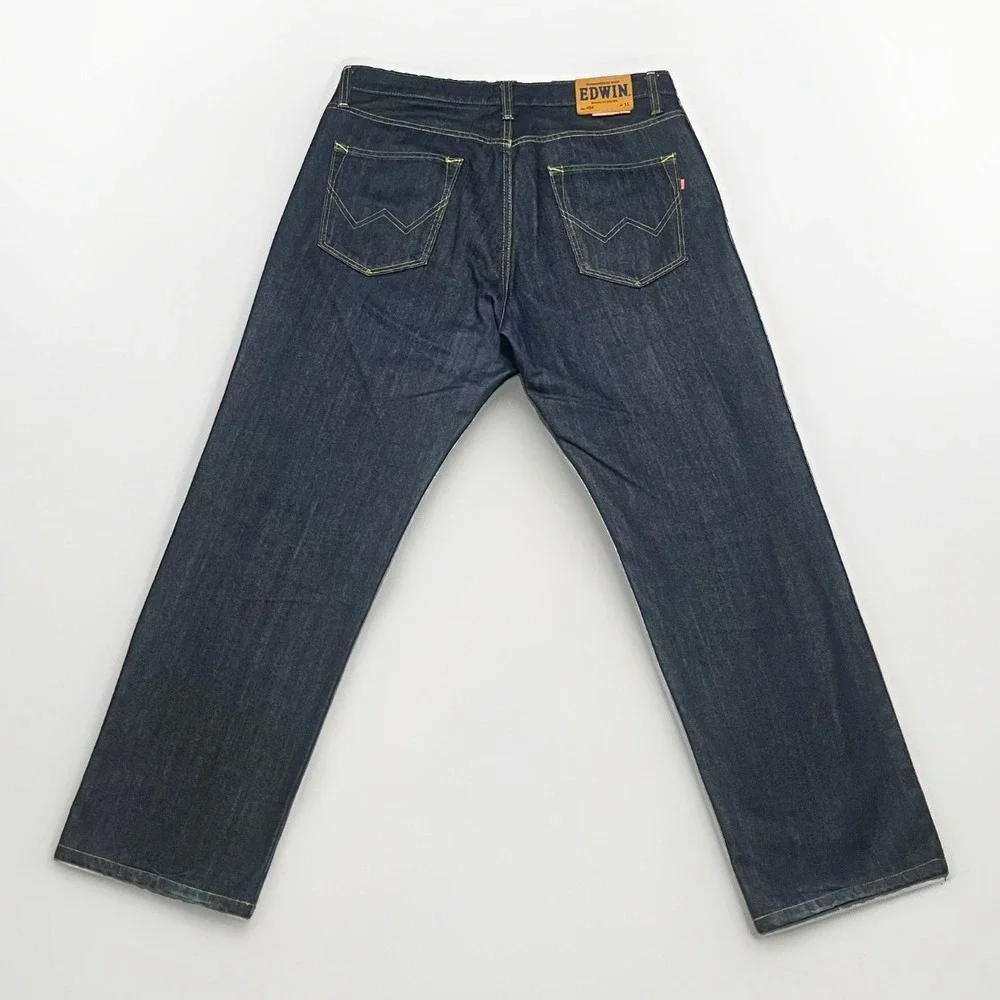 Edwin Japan Denim Jeans Akita Tapered 35Wx30L No 404 EIN4098 Blue Selvage